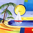 Sailing Canvas Paintings - Sailing the Caribbean II